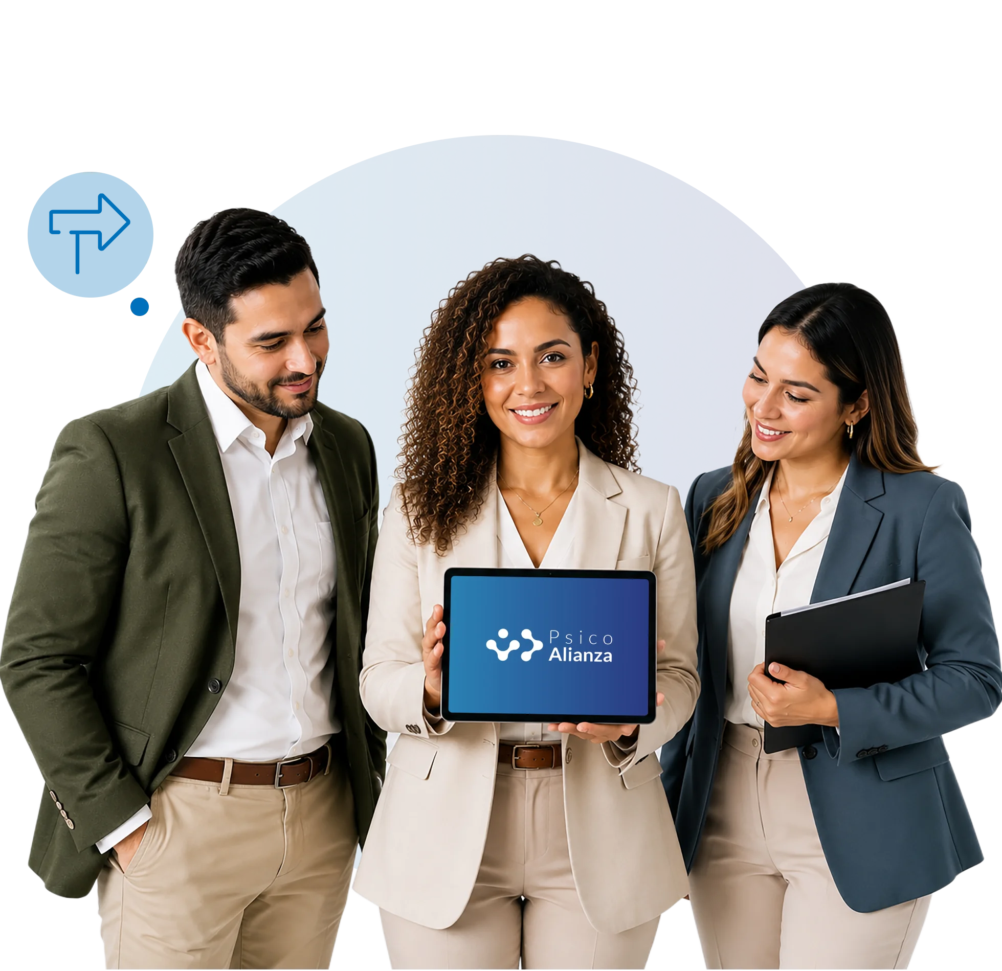 Equipo de PsicoAlianza combinando ciencia, tecnología y experiencia